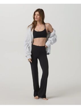 Vuori AllTheFeels™ Straight Leg Pant Women’s [SM] Black Soft Stretch Lounge Pant
